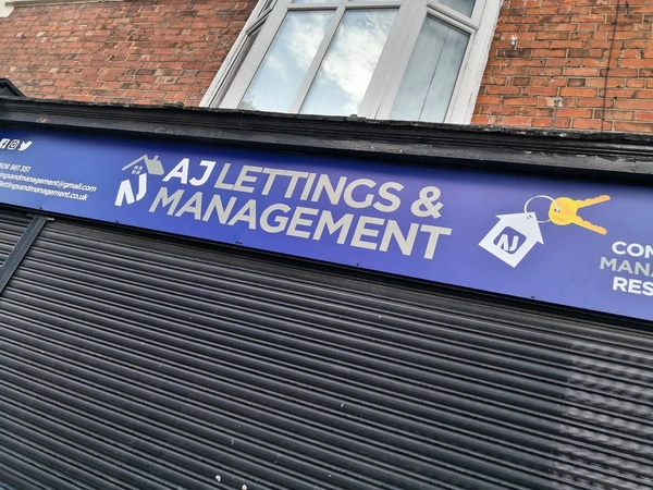 AJ Lettings & Management - Fascias and Sign Trays Teesside