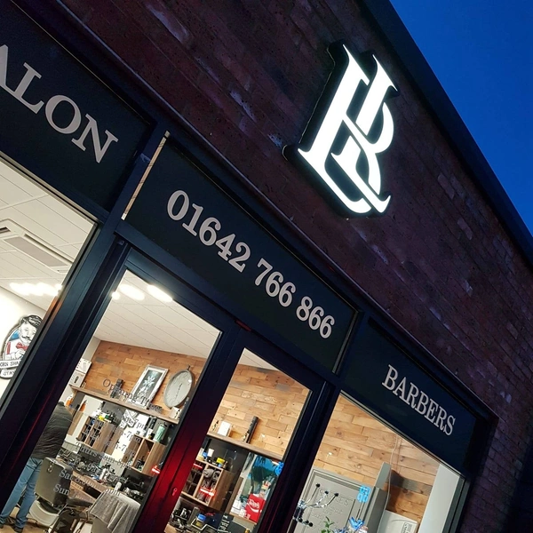 Barbers Lounge - 3D Shop Signage Teesside